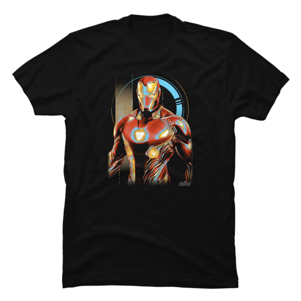 glowing iron man shirt